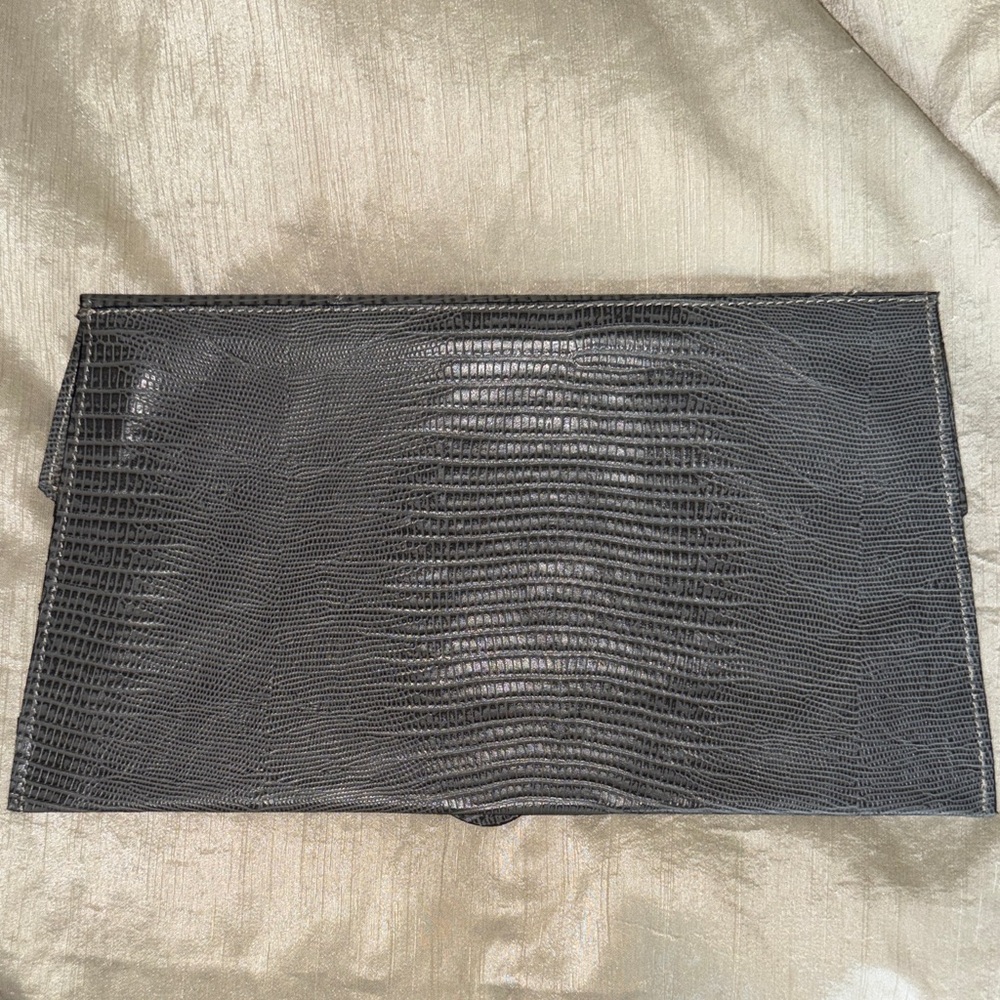 Lizard-Embossed Envelope Clutch - Picture 2 of 3